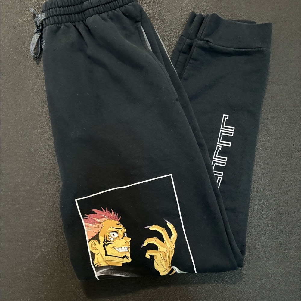 Jujustsu Kaisen Sukana Black Sweatpants Slim Fit Joggers
